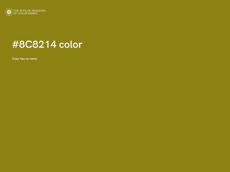 #8C8214 color image