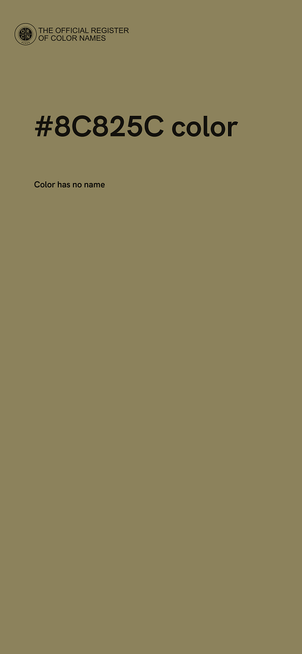 #8C825C color image