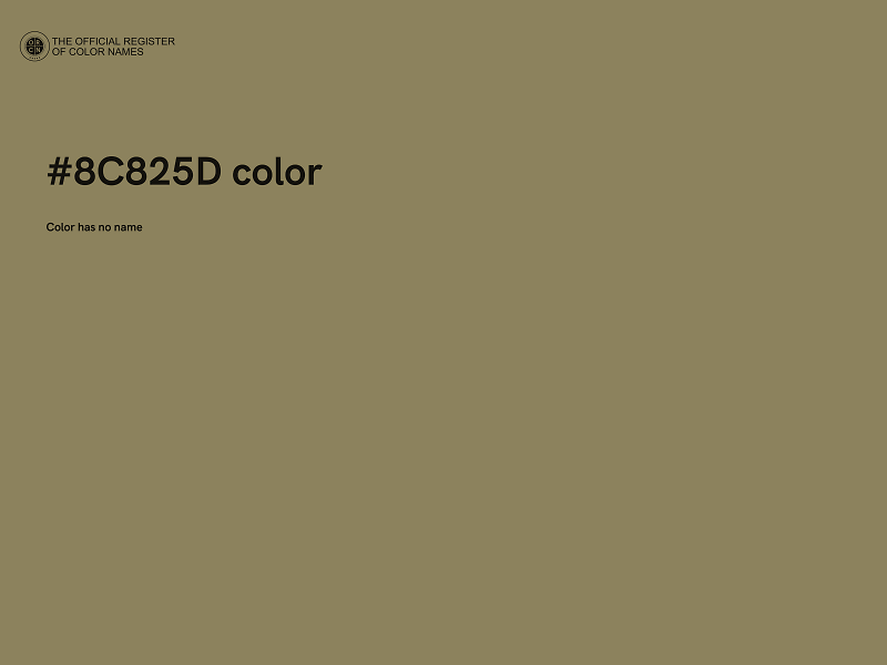 #8C825D color image