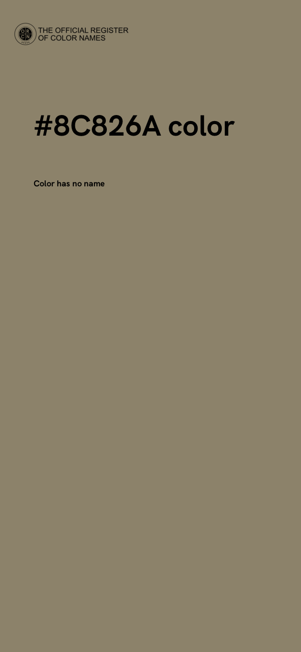 #8C826A color image