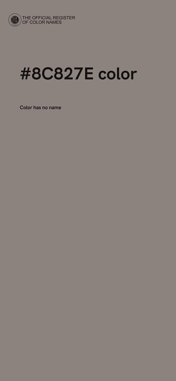 #8C827E color image