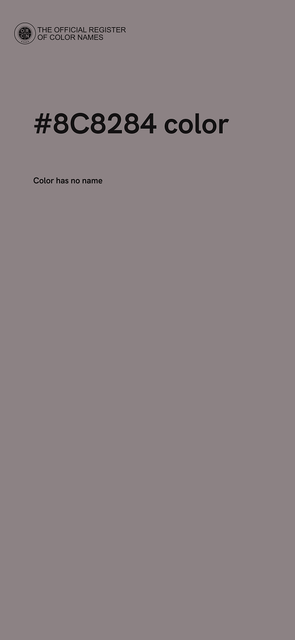 #8C8284 color image