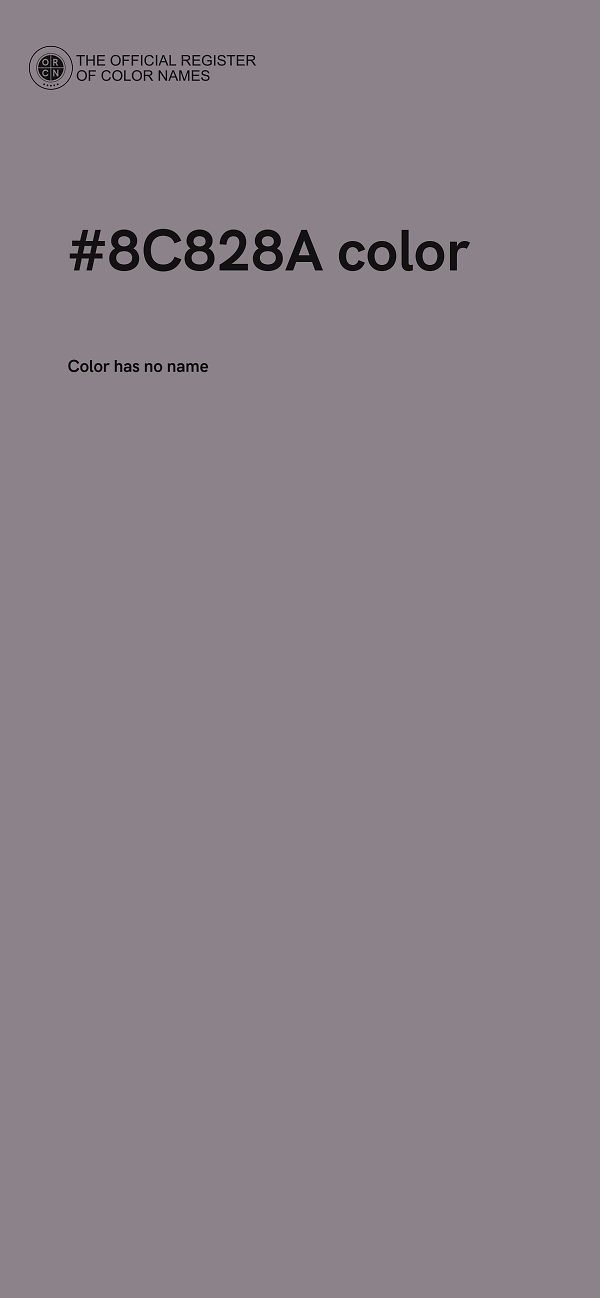 #8C828A color image