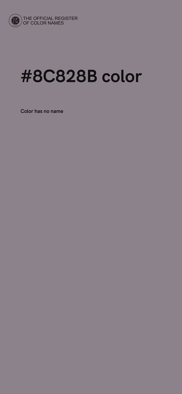 #8C828B color image