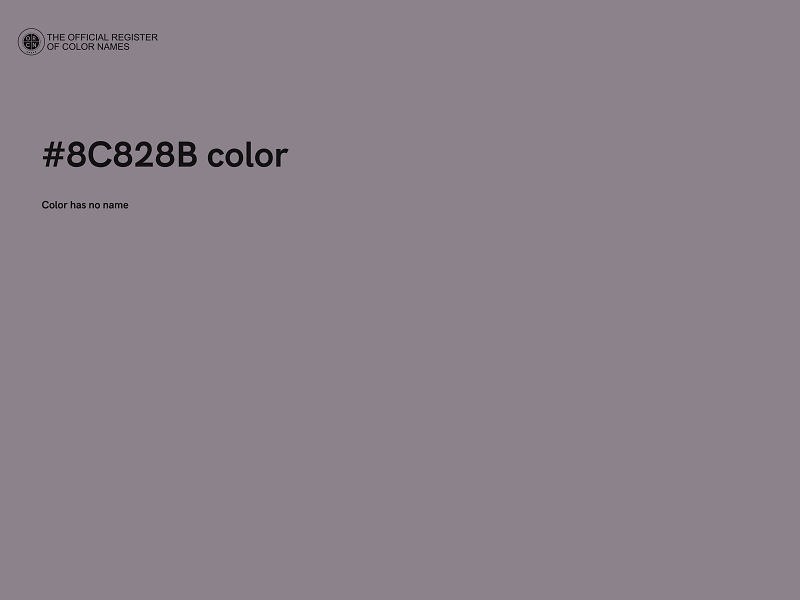 #8C828B color image