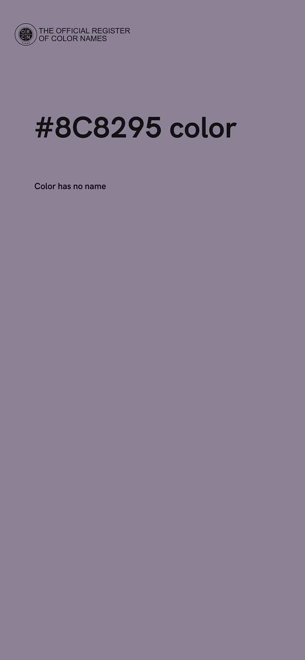#8C8295 color image