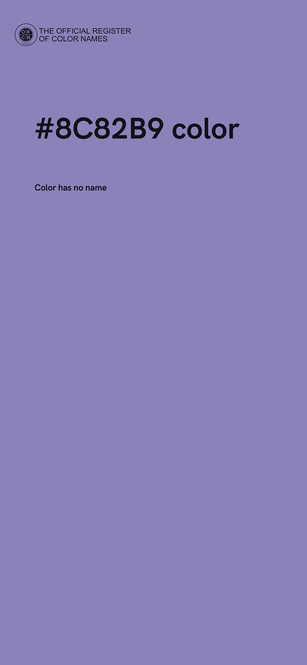 #8C82B9 color image
