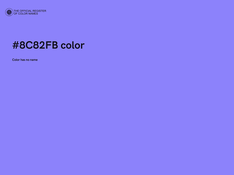 #8C82FB color image