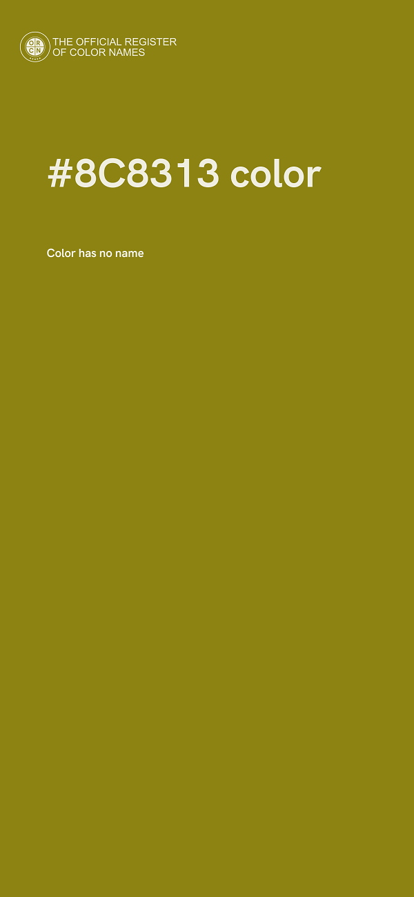 #8C8313 color image