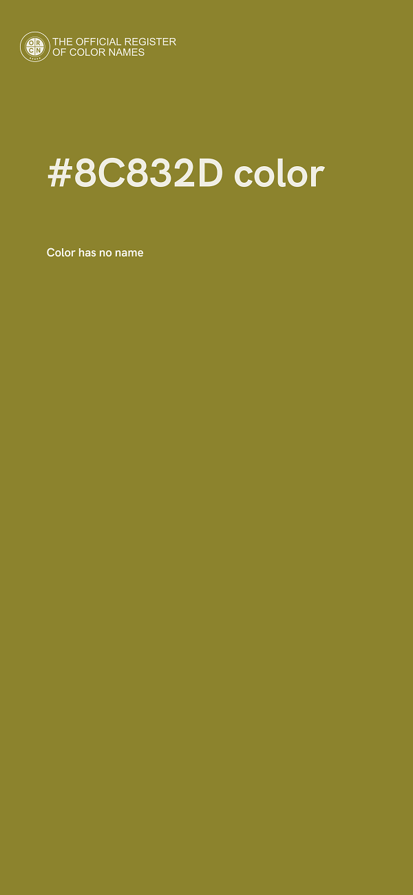 #8C832D color image