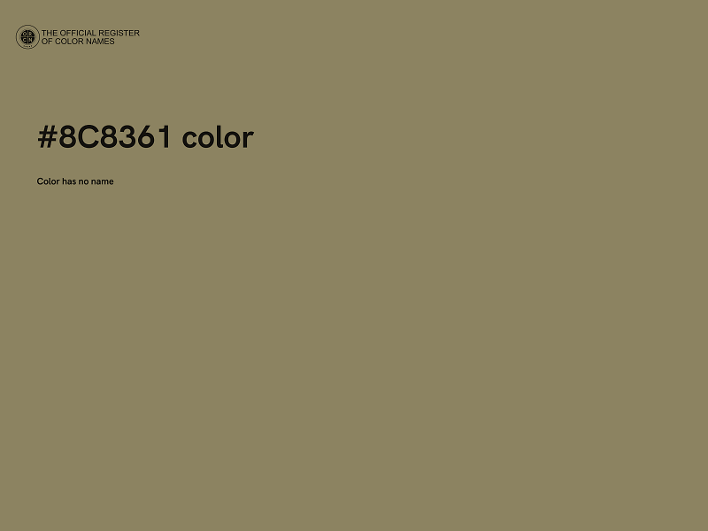 #8C8361 color image