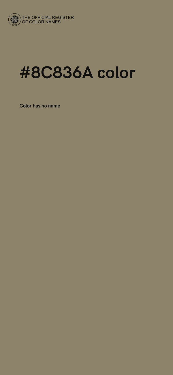 #8C836A color image
