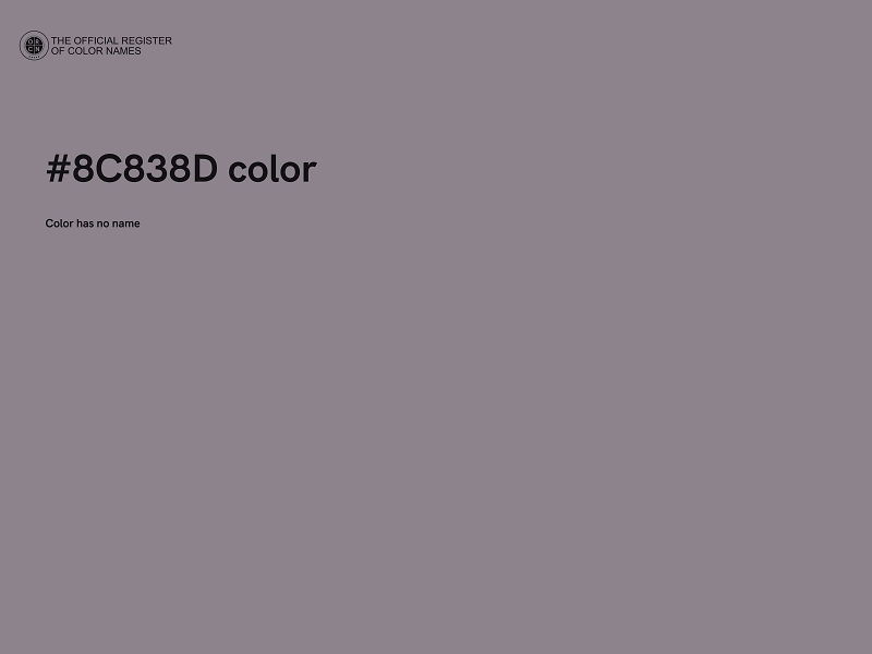 #8C838D color image