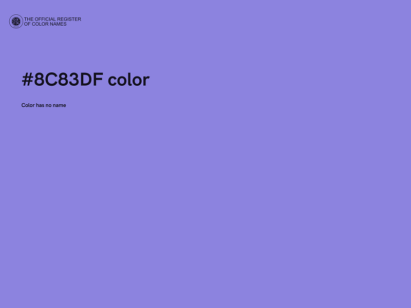 #8C83DF color image