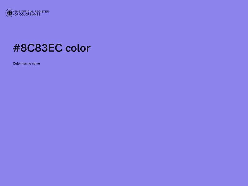 #8C83EC color image