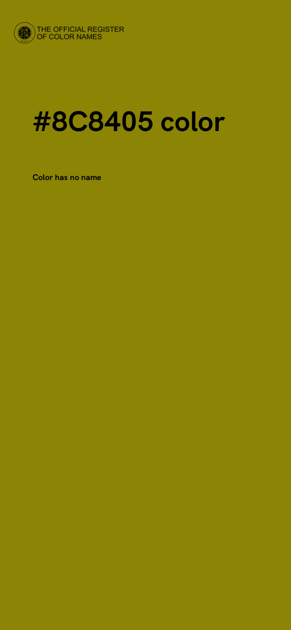 #8C8405 color image