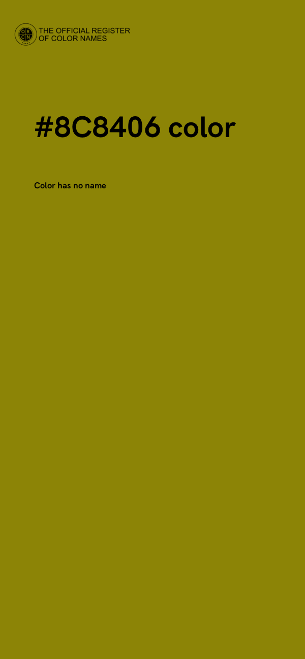 #8C8406 color image