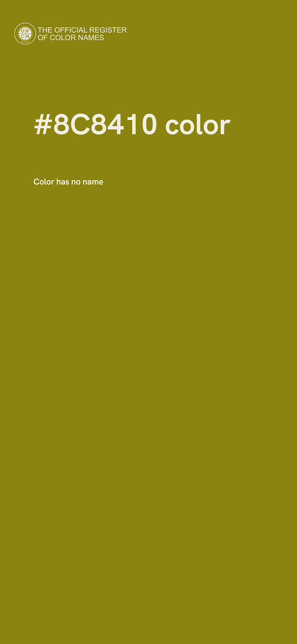 #8C8410 color image