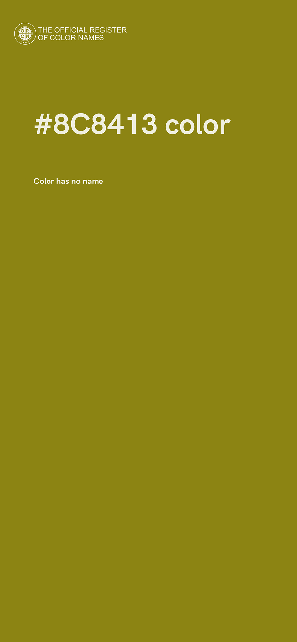 #8C8413 color image