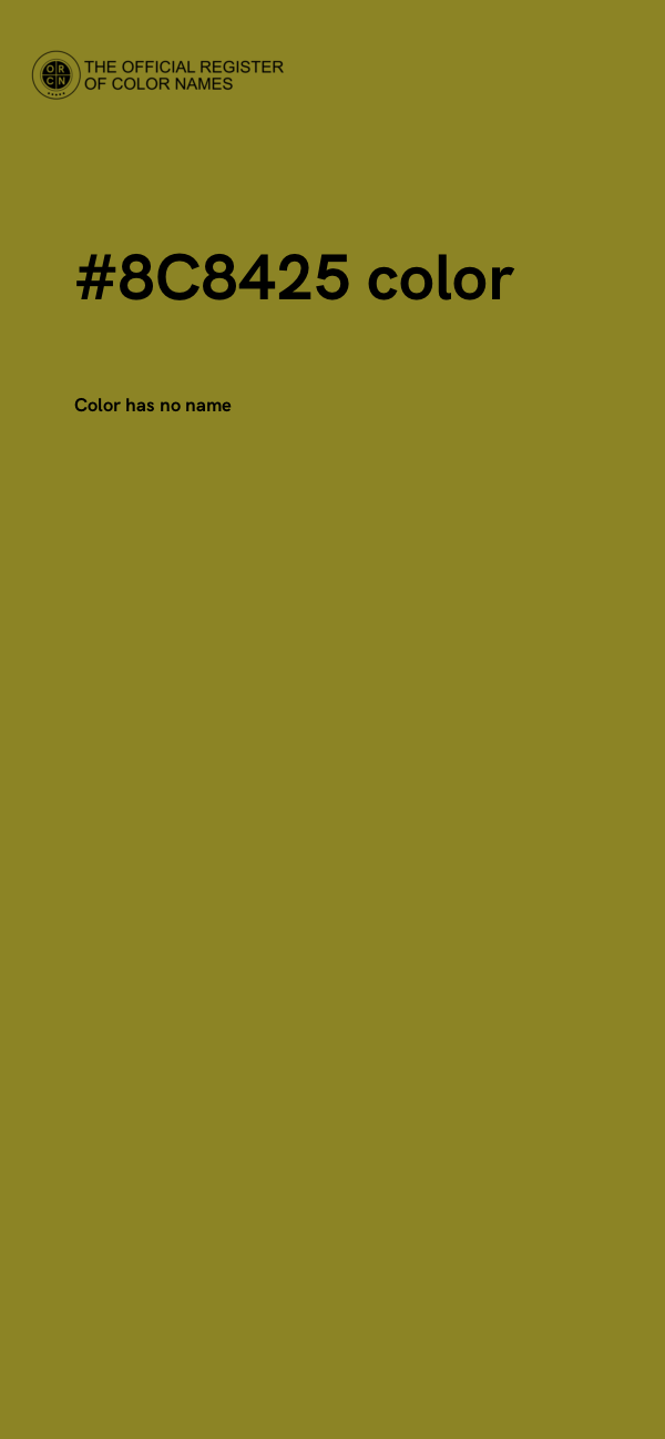 #8C8425 color image