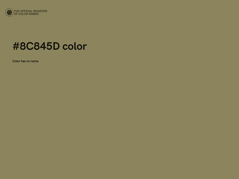 #8C845D color image