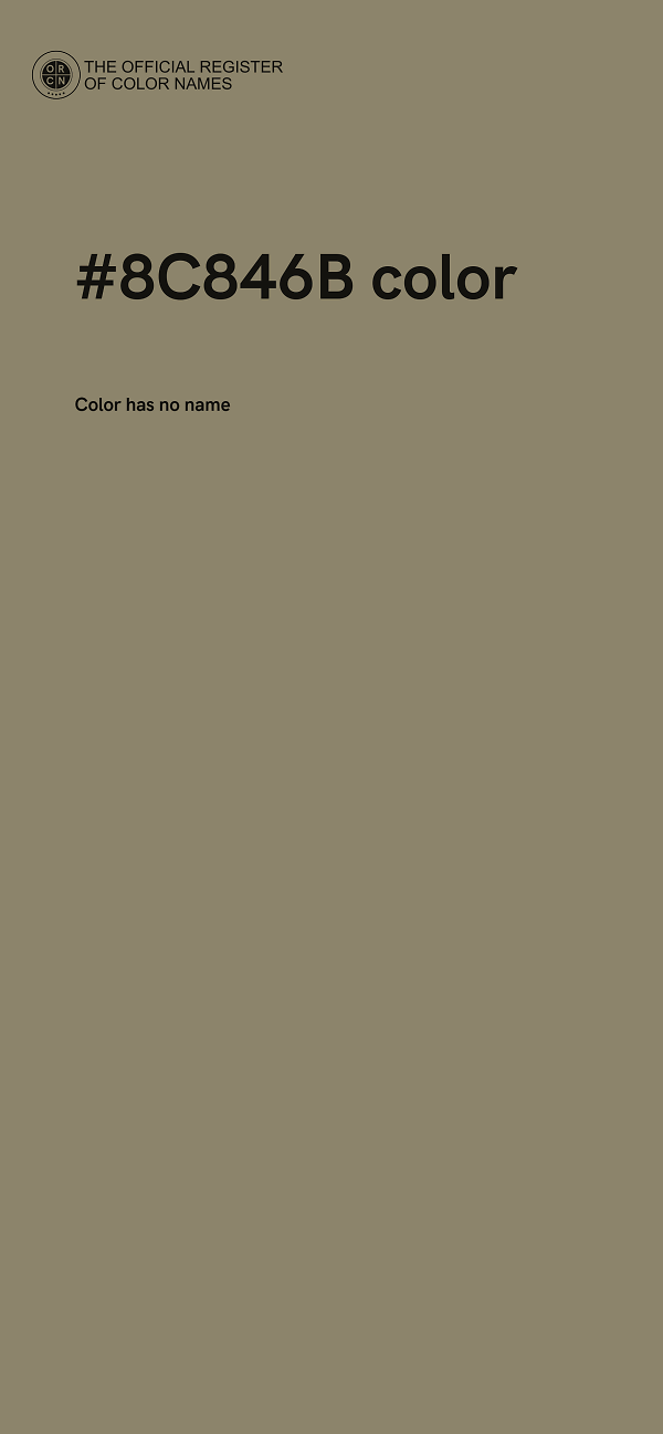 #8C846B color image