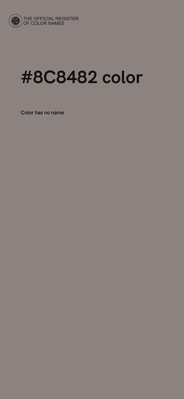 #8C8482 color image