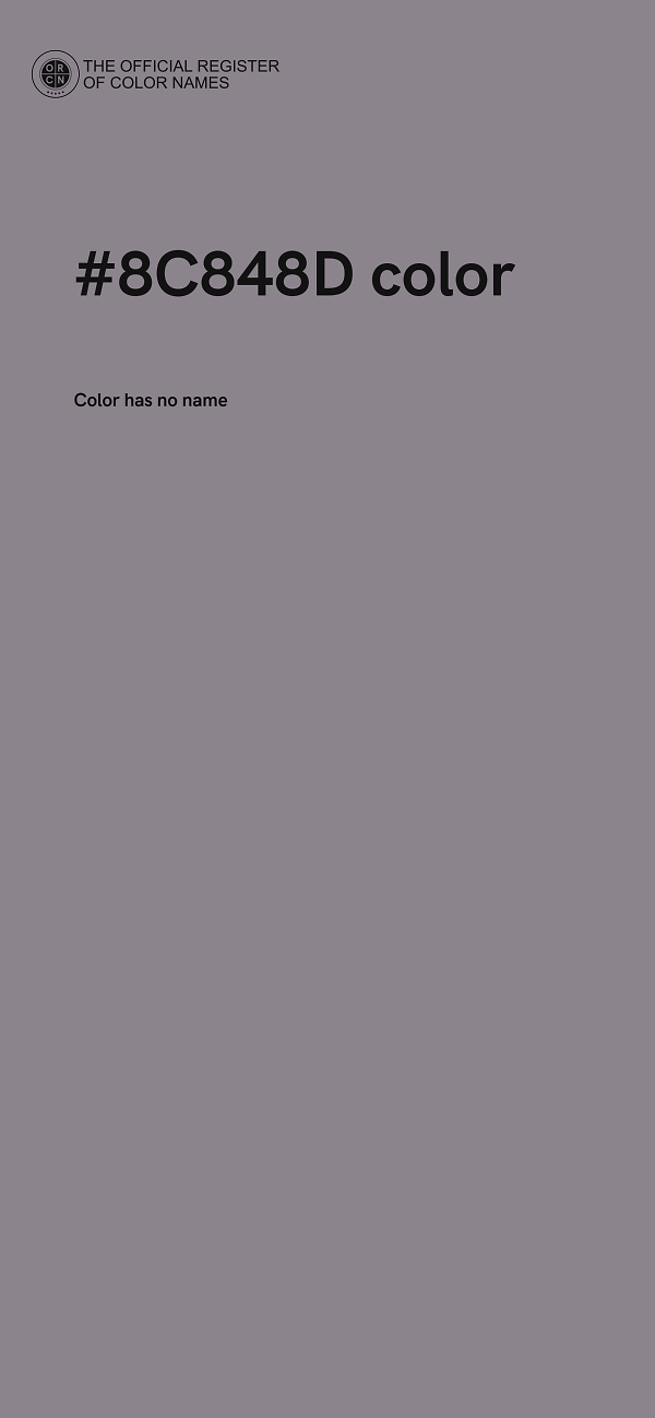 #8C848D color image