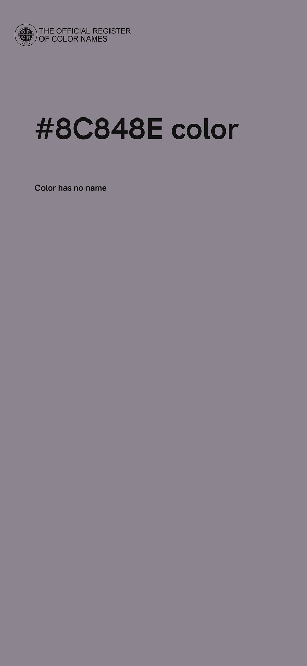 #8C848E color image