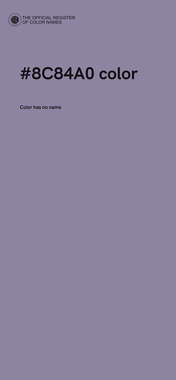 #8C84A0 color image