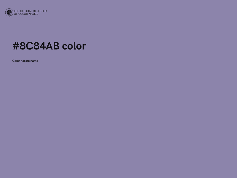 #8C84AB color image