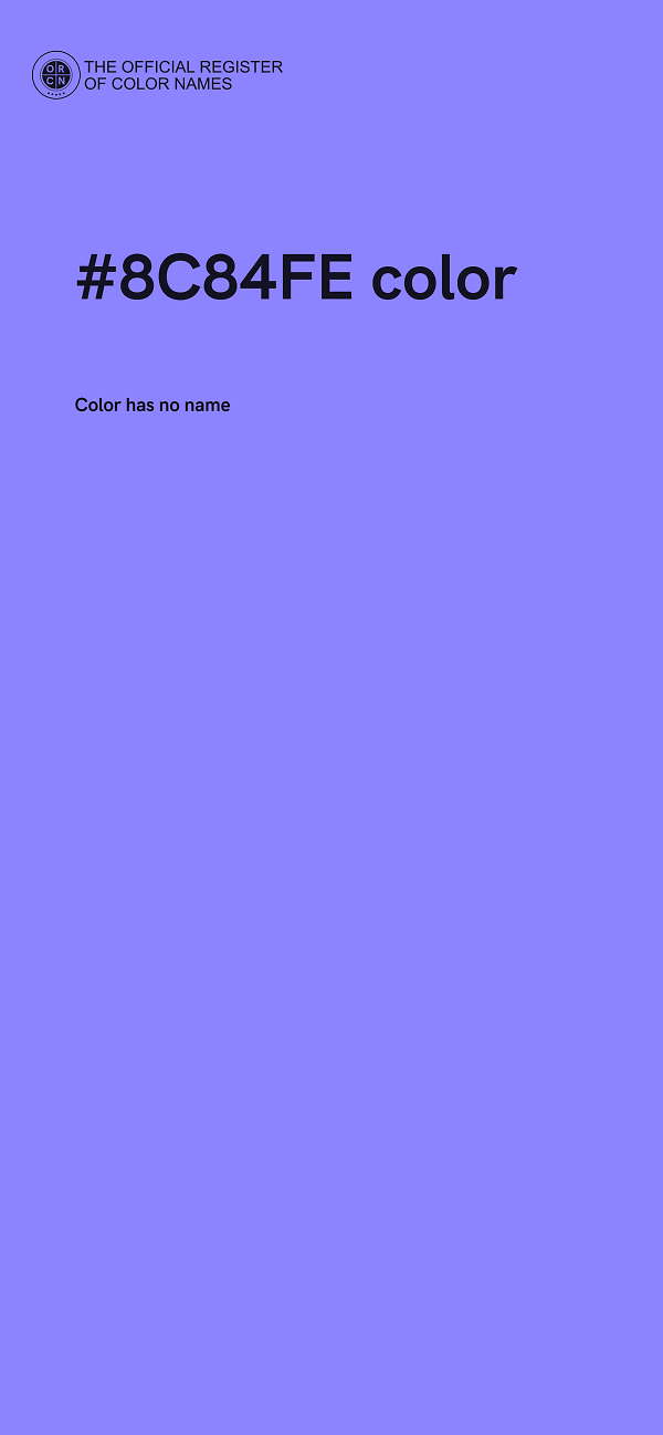 #8C84FE color image