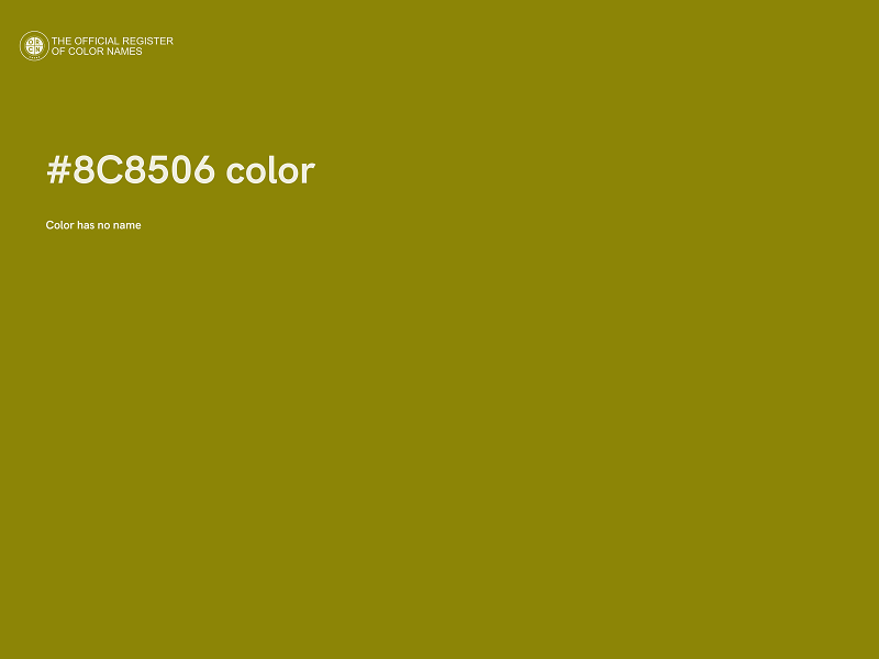 #8C8506 color image