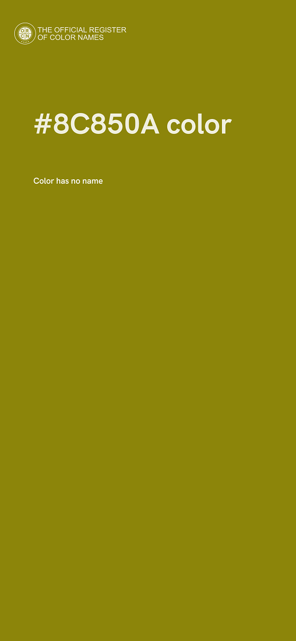 #8C850A color image
