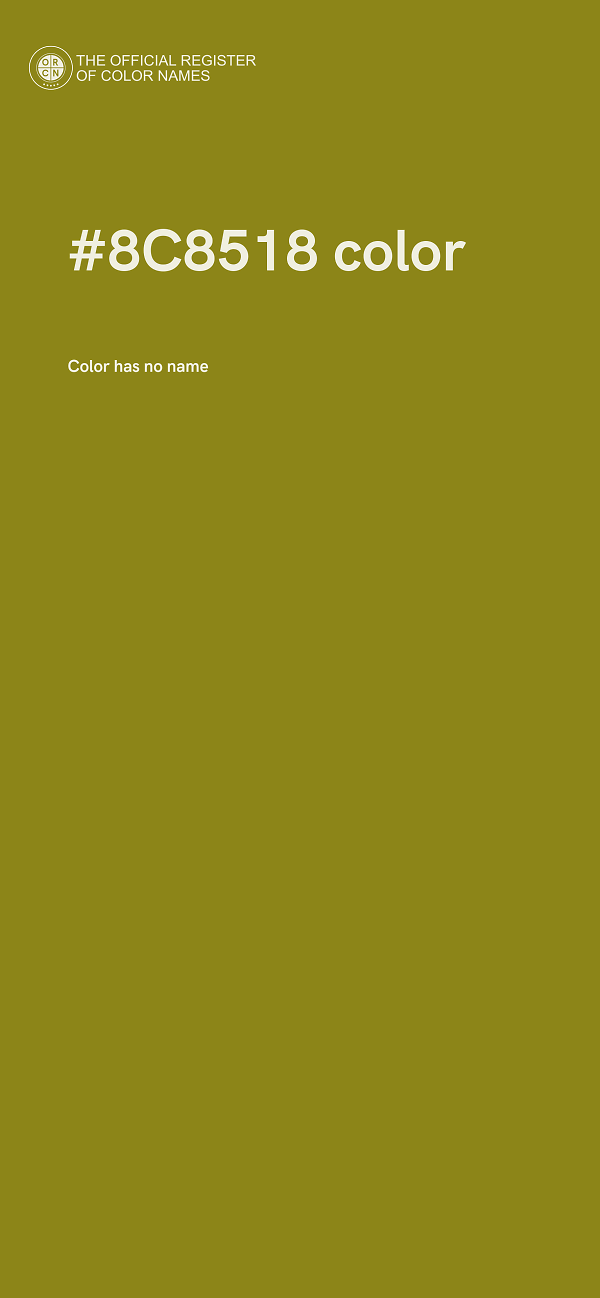 #8C8518 color image