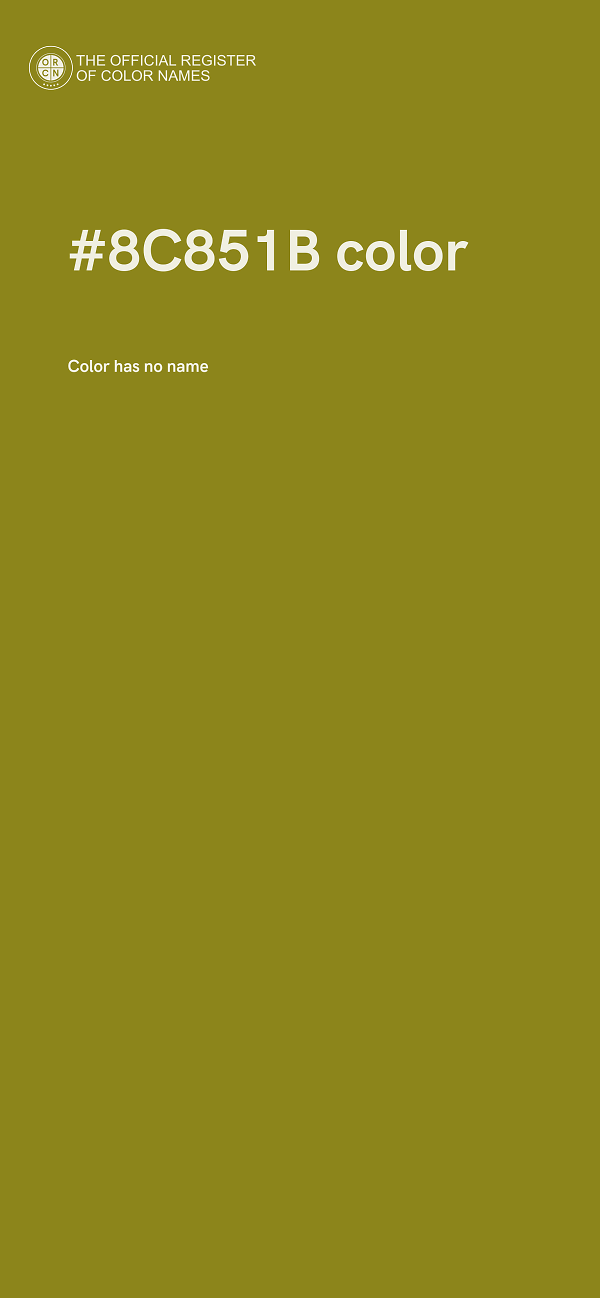 #8C851B color image