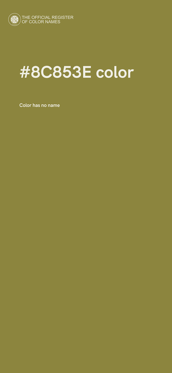 #8C853E color image