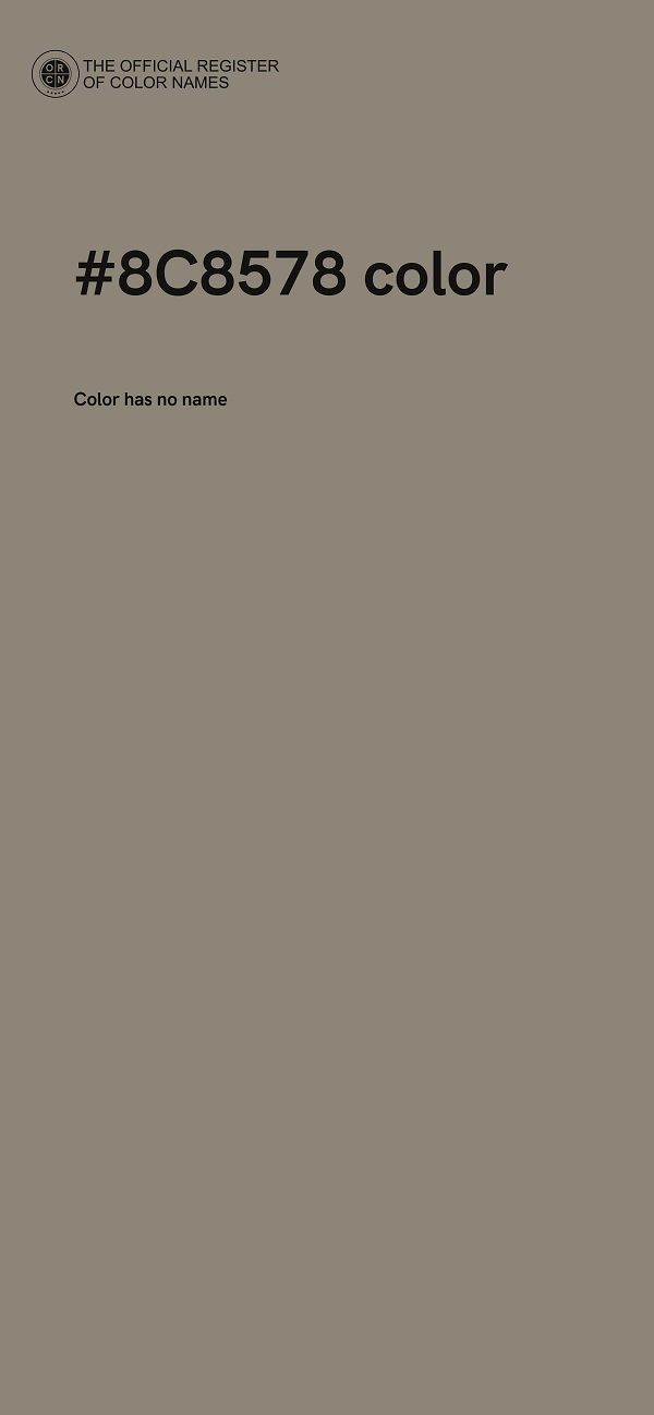 #8C8578 color image