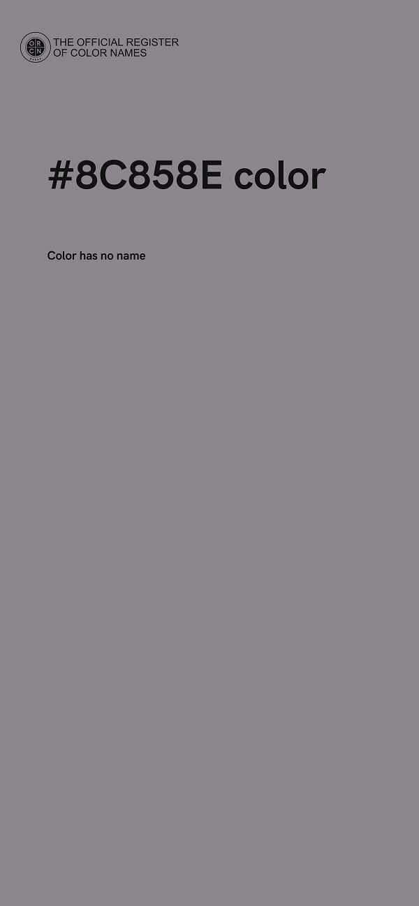 #8C858E color image