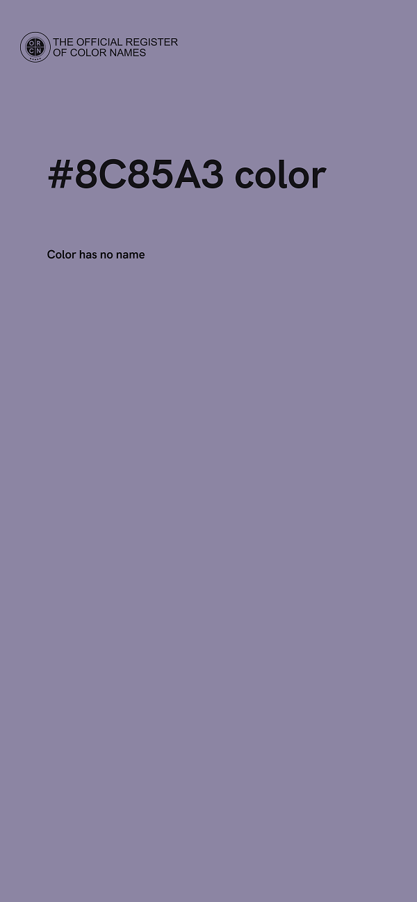 #8C85A3 color image