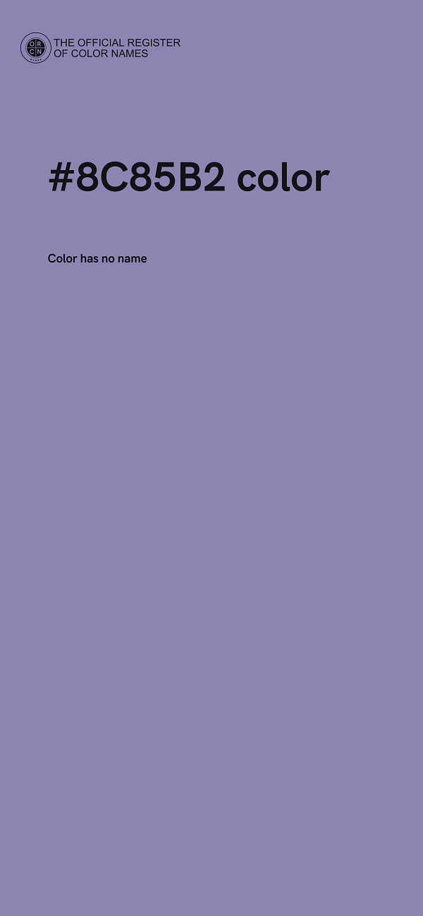 #8C85B2 color image