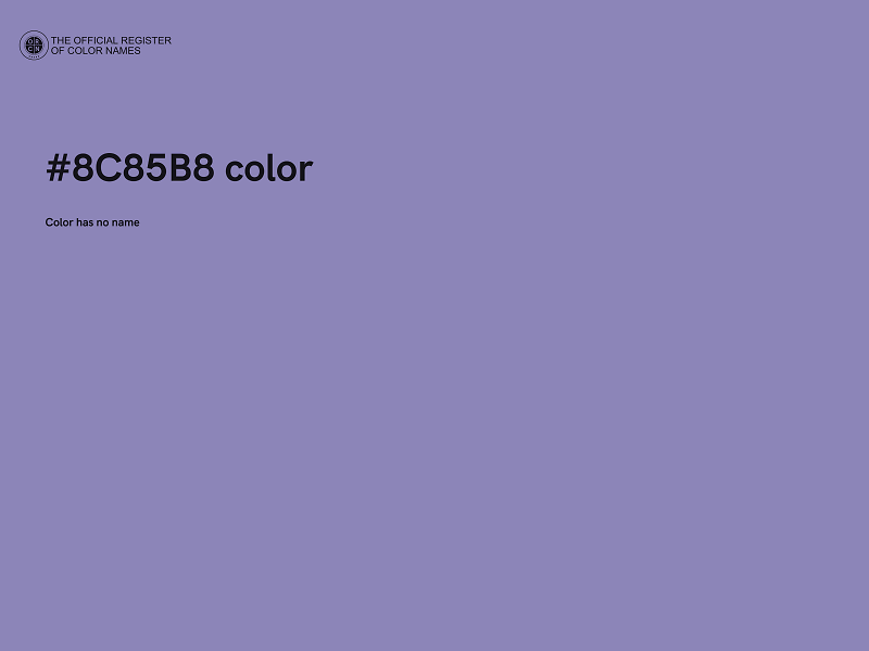 #8C85B8 color image