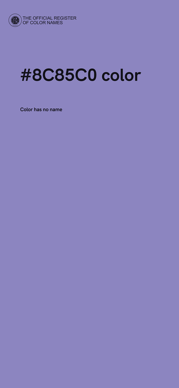 #8C85C0 color image