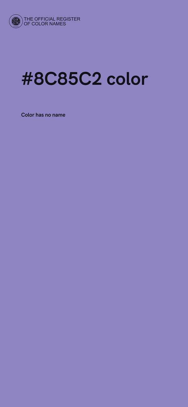 #8C85C2 color image