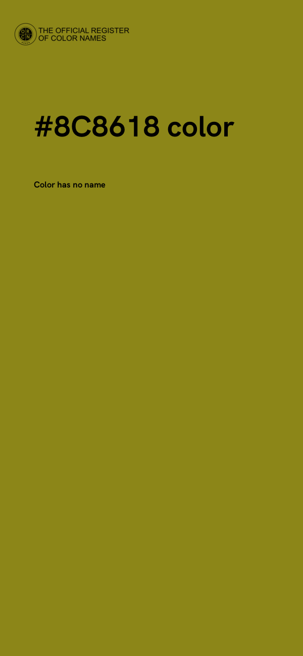 #8C8618 color image