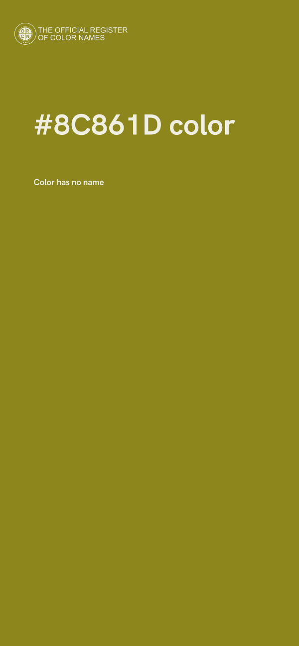 #8C861D color image