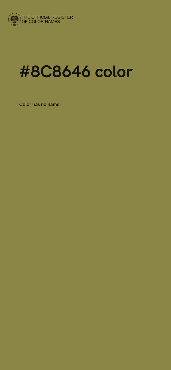 #8C8646 color image