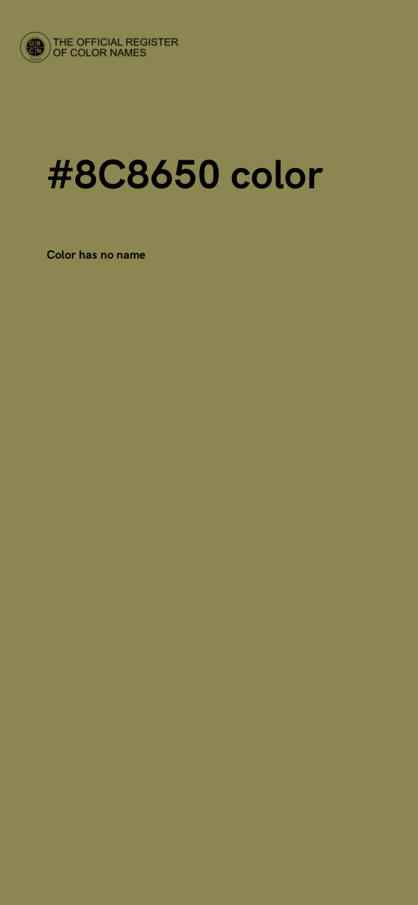 #8C8650 color image