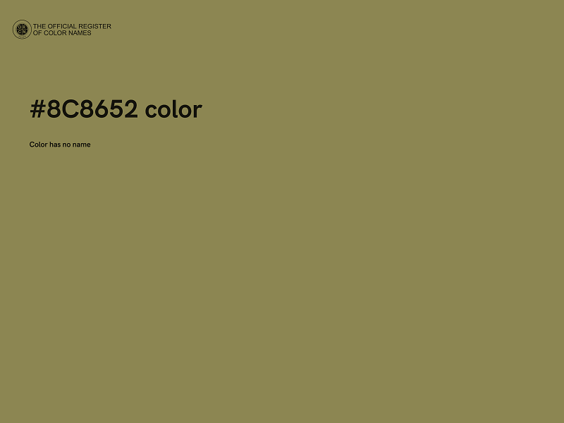 #8C8652 color image