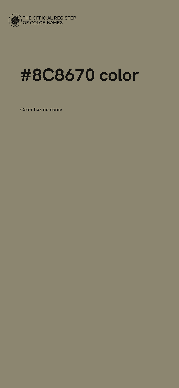 #8C8670 color image
